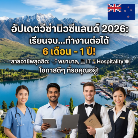 ข่าวดีที่สุดของปี! นิวซีแลนด์เปิดตัววีซ่าทำงานแบบใหม่